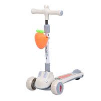 Самокат триколісний iTrike JR3-179-G (колеса: передні Ø4.33"/PU/заднє Ø3,22"/PU, рама: пластик, підсвітка, до 25 кг)