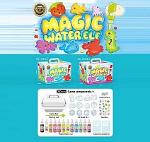 Набір для творчості 4101 AB 2 види, аквагель, форми, наліпки, бокс для води, реагент, в коробці