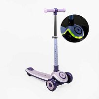 Самокат триколісний Skyper S-226-18 L (колеса: передні Ø4.92"/заднє Ø3.15"/PU, рама: пластик/складна, підсвітка, до 25 кг)