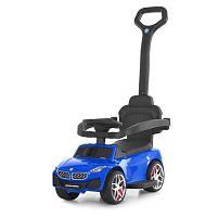 Каталка-толокар Bambi M 6253EL-4 (колеса: Ø5,5 см/EVA, батьк. ручка, страхувальний бампер, сидіння: екошкіра, музика, до 30 кг)