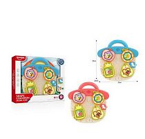 Бізіборд HE 8089 2 кольори, на батарейках, 2 режими гучності, мелодія, підсвітка, фігурки, в коробці