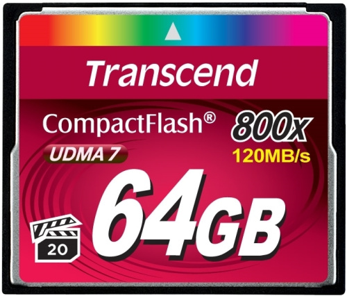 Картинка  Карта пам'ятi Transcend 64GB CF 800X (TS64GCF800) от магазина cd-market