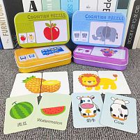 Пазли C 73269 алфавіт та сова англійською мовою, у боксі, ВИДАЄТЬСЯ ТІЛЬКИ МІКС ВИДІВ