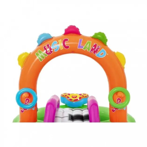 Дитячий надувний ігровий центр BestWay 53117 «Плюскайся і співай» (137*190*295 см, ненадувне дно, басейн 349 л, гірка, фонтан, іграшки, до 45 кг) фото 12