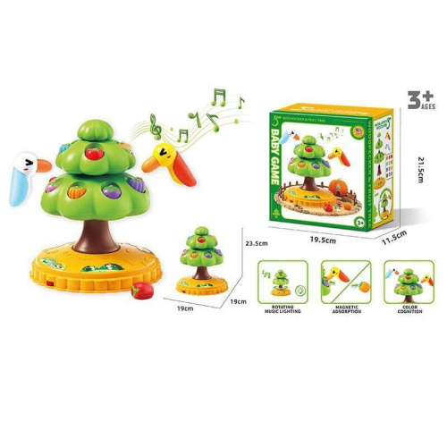 Магнітна гра 20253 пташка, дерево, фрукти, в коробці