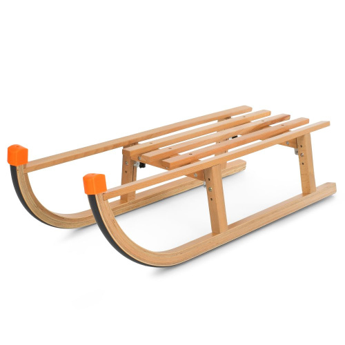 Санки дитячі Bambi JSXQ-21G (27*38*92 см, пласкі полози із пластиковими накладками, сидіння дерево, до 30 кг)