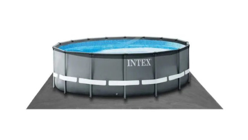 Каркасний басейн Intex 26326 NP (122*488 см., об'єм: 19156 л., пісочний фільтр-насос 5700 л/год, драбина, тент, підстилка, ПОШКОДЖЕНЕ ПАКУВАННЯ) фото 8