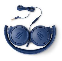 Картинка  Наушники JBL T500 Mic Blue (JBLT500BLU) магазин cd-market