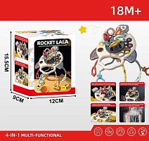 Брязкальце YD 750-24 пальчикові ігри, поп іт, гумові прорізувачі, рухливі елементи, ручка для тримання, в коробці