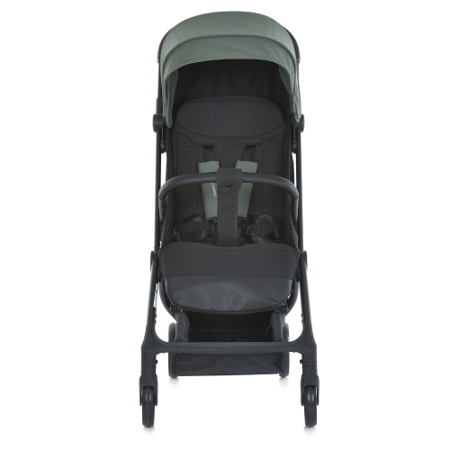 Коляска дитяча прогулянкова El Camino ME 1118 MUSE Khaki Green (колеса 5,7"/6,5"/EVA, бампер, ремінь, футкавер, навіс, кошик, автоскладання) фото 3