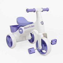 Велосипед дитячий триколісний Best Trike BR-07244 (колеса: PU, рама пластик, кошик, озвучування, до 20 кг)