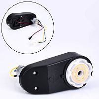 Редуктор колеса в зборі з мотором для дитячого електромотоцикла Bambi Racer M6142, M6143-R-GEAR BOX (12V, 25W,RPM6000, отвір під вісь: Ø10 мм, ↔17 см)