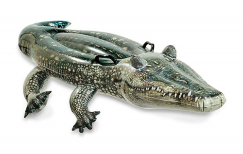 Плотик дитячий надувний для плавання Intex 57551 «Алігатор» (86*170 см, ручки, вік 3+, до 40 кг) фото 3