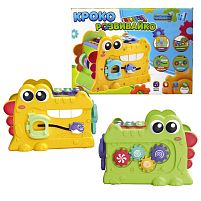 Кроко розвивайко 76266 “WToys”, 2 види, ОЗВУЧУВАННЯ УКРАЇНСЬКОЮ МОВОЮ, 10 казок, 10 пісень, 10 скоромовок,10 загадок, спінер, рухомі шестерні, кс