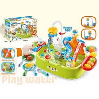 Риболовля H 365 A Штрихкод=00198 мийка, автоматичний принцип роботи крана, лійка, кульки, вудка, рибки, продукти, посуд, гірки, в коробці