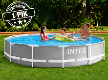 Каркасний басейн Intex 26710 (76*366 см, об'єм: 6503 л, серія: Prism Frame)