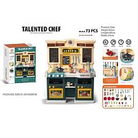 Кухня 922-136 висота 83 см, 85 елементів, 2 режими витяжки, мелодії, світло, звук, парогенератор, автоматична подача води, посуд, продукти, в коро