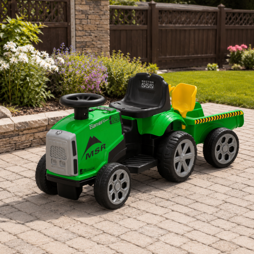 Електромобіль дитячий Bambi Racer M 6346ER-5 «Трактор» (колеса: передні Ø6", задні Ø6,7"/EVA, акк: 6V/7Ah, мотор: 2*6V/25W, до 5 км/г, до 25 кг) фото 2