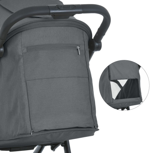 Коляска дитяча прогулянкова El Camino ME 1181 DAHLIA Volcanic Gray фото 13