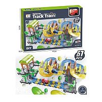 Трек 899-8 76 деталей, локомотив, в коробці