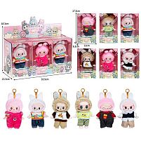 Герой JZ 773 A10 ЦІНА ЗА 6 ШТУК В БЛОЦІ, висота 13 см, брелки, рухливі кінцівки та голова, знімний одяг, карабін, в коробці