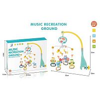 Карусель музична HL 2020-48 “Комашки”, звук, підсвічування, регулювання звуку, 5 брязкалець, прорізувач, в коробці