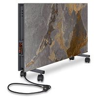 Електрична інфрачервона керамічна панель (обігрівач) EraFlyme C2/1200PW (1.2 kW, 22 кв.м., слейт, клімат-контроль, двостороння, колеса, 6*45*90 см.)