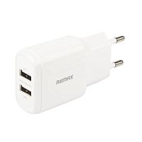 Картинка  Зарядное устройство Remax RP-U22 2хUSB Lightning Data Cable white 2.4A white (REMAX-RP-U22-EU-WHITE) магазин cd-market