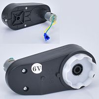 Редуктор колеса в зборі з мотором для дитячого електрокарта Bambi Kart M 6072 GEAR BOX (6V, 25000RPM, вісь: Ø10 мм, ↔17 см)