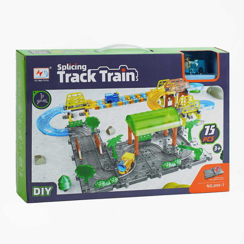 Трек 899-7 75 деталей, локомотив, в коробці