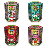Набір творчості "Grass monsters head" GMH-01-01U,02U,03U...08U УКР. "Danko Toys" ВИДАЄТЬСЯ МІКС ВИДІВ