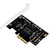 Картинка  Плата-адаптер PCIe x4 для SSD m.2 SATA та NVMe (SST-ECM20) магазин cd-market