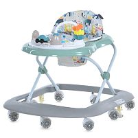 Ходунки дитячі El Camino ME 1215 Green (колеса: 8 шт, стопори: музика, світло, кермо, рухомі деталі, салатовий/сірий)