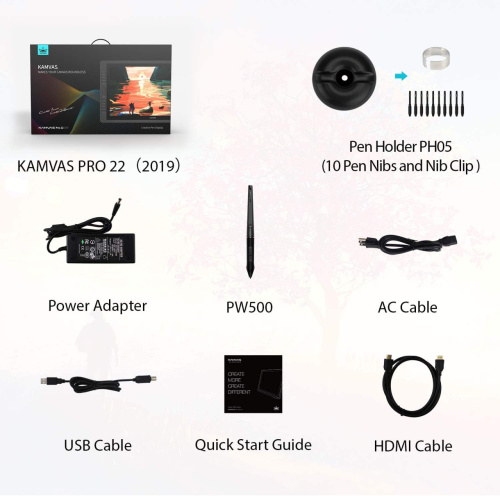 Картинка  Графический монитор Huion Kamvas Pro 20 (GT1901_HUION) от магазина cd-market фото 10