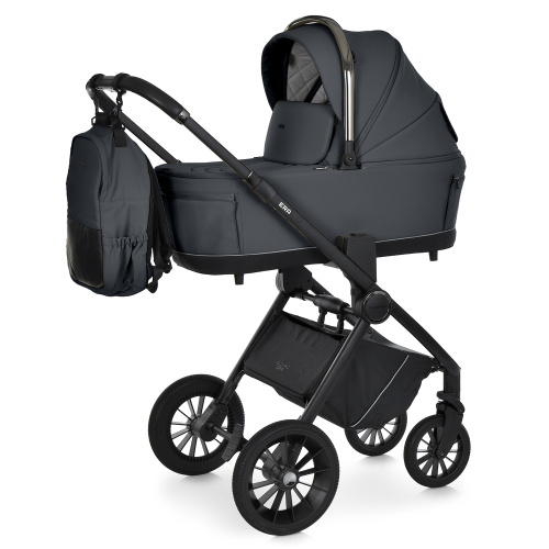 Коляска дитяча прогулянкова El Camino ME 1100-2 Charcoal Gray (розкладена: 59*101*109 см, складена: 40*59*68 см, колеса: 7.87"/11"/PU, до 22 кг)