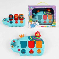 Музичне слоненя TK - 01052 "TK Group", ОЗВУЧУВАННЯ УКРАЇНСЬКОЮ МОВОЮ, пісні, мелодії, казки, віршики, на батарейках, в коробці