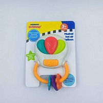 Брязкальце 0999-1 “Повітряна куля”, 8х2,5х12,5 см, підсвічування, звуки, на батарейках, 3 режими роботи, на листі