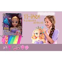 Манекен для зачісок 2615 Штрих = 35509 імітація скляних очей, аксесуари, гребінець, в коробці