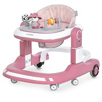 Ходунки дитячі El Camino ME 1200 Pink (колеса: 6 шт, стопори: музика, світло, кермо, рухомі детал, бежевий)