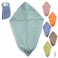 Рушник-чалма для сушіння волосся 25*65см Stenson R38232