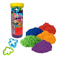 Кінетичний пісок 85433 0.5кг "4FUN Game Club", 2 формочки, в банці, ВИДАЄТЬСЯ МІКС ВИДІВ