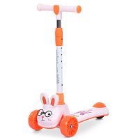 Картинка  Самокат триколісний iTrike JR3-181-OR (колеса: передні Ø4.33"/заднє Ø3.15"/PU, рама: пластик, підсвітка, до 25 кг) магазин cd-market