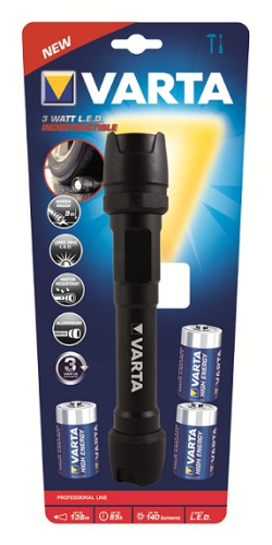 Картинка  Фонарь VARTA Indestructible LED 3C (18702101421) от магазина cd-market