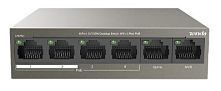 Картинка  Коммутатор TENDA  6xFE (4xFE PoE, 2xFE Uplink), Неуправляемый (TEF1106P-4-63W) магазин cd-market