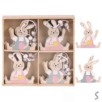 Фігурка-підвіска великодня "Easter Bunny" 12шт/уп 13*13см Stenson R33815