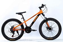 Велосипед двоколісний спортивний Corso KD-24909 «Kord» (колеса Ø24"/гума, рама: 11"/алюміній, швидкостей: 21, обладнання Shimano)