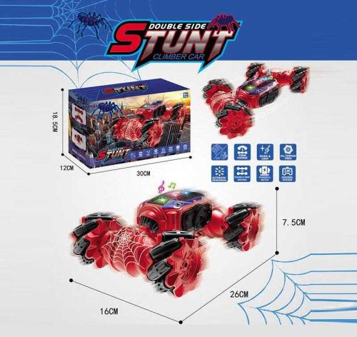 Машина на радіокеруванні CX 86 Z роликові колеса, підсвічування, акум. 3.7V, музика, звуки, USB-кабель, пульт 2.4G, викрутка, зміна положення кор