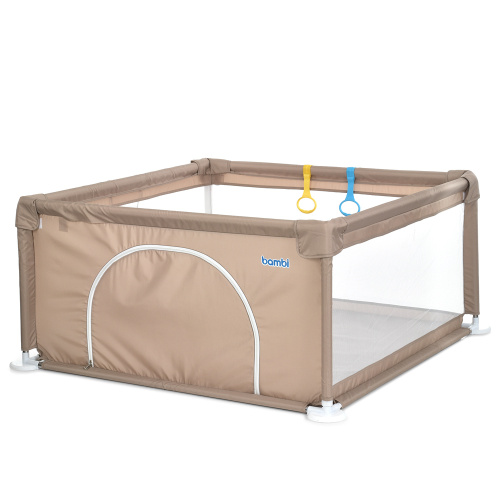 Намет-манеж Bambi MR 1339-BG (61*123*123 см, ширина з ніжками 132 см, тканина: Oxford 150D, 2 ручки, вхід із застібкою-блискавкою, поліестер, бежевий)