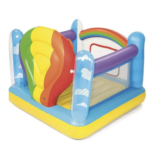 Дитячий надувний батут BestWay 52269 «Повітряна куля» (135*173*175 см, 3 кільця, надувне дно, до 85 кг) фото 2