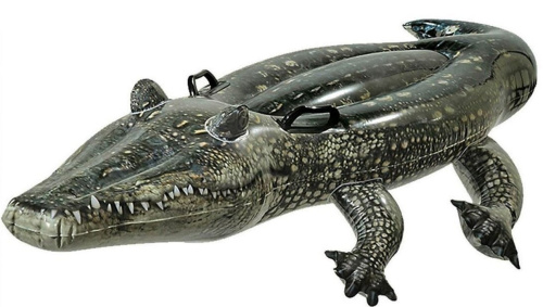 Плотик дитячий надувний для плавання Intex 57551 «Алігатор» (86*170 см, ручки, вік 3+, до 40 кг) фото 2